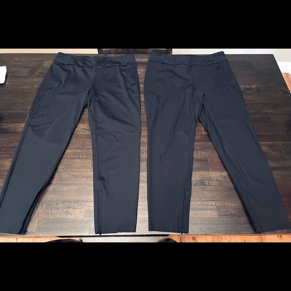 CALIA by Carrie Underwood Women's Journey Trouser Pants Large *2 Pair